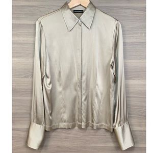 Valerie Stevens Champagne Silk Blouse